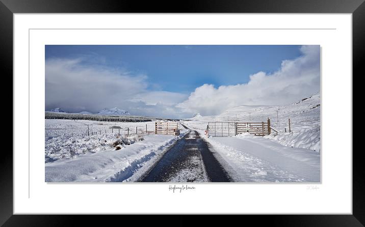 Highway to heaven  The Assynt in the Scottish Highlands Framed Mounted Print by JC studios LRPS ARPS
