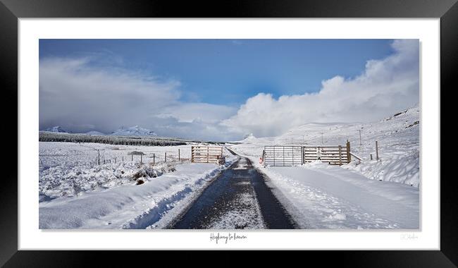 Highway to heaven  The Assynt in the Scottish Highlands Framed Print by JC studios LRPS ARPS
