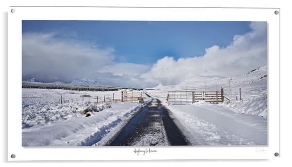 Highway to heaven  The Assynt in the Scottish Highlands Acrylic by JC studios LRPS ARPS