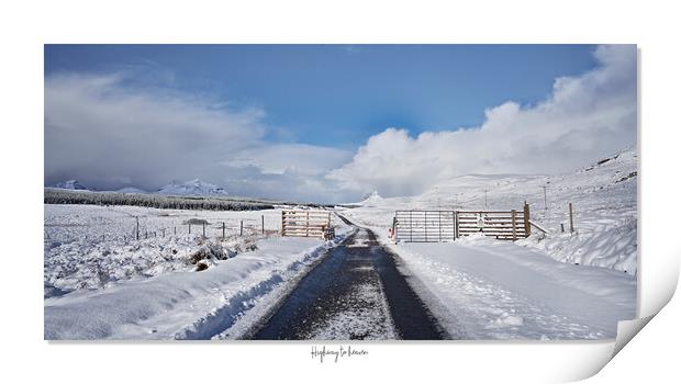 Highway to heaven  The Assynt in the Scottish Highlands Print by JC studios LRPS ARPS