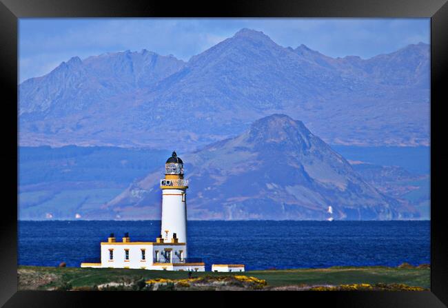 Lighthouses at Turnberry and Holy Isle Framed Print by Allan Durward Photography