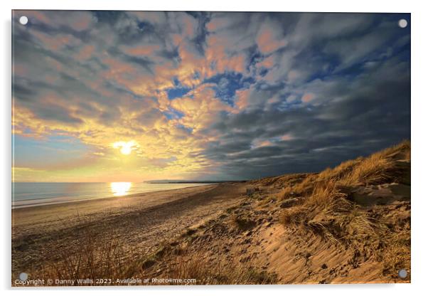 Camber Sands: A Dramatic Sunset Acrylic by Danny Wallis
