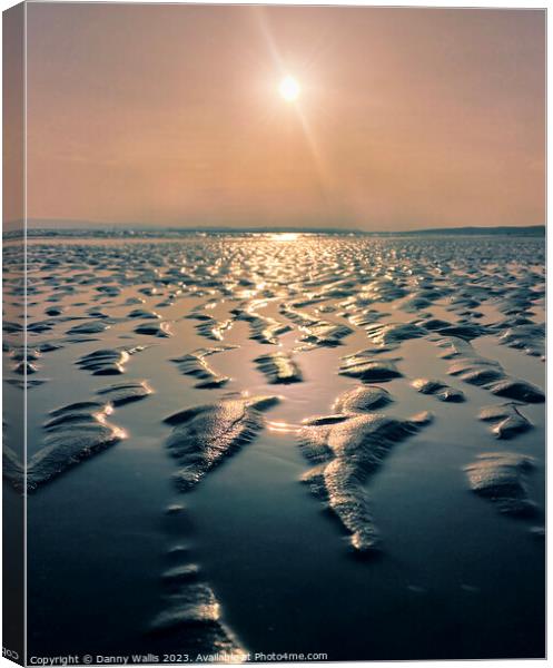 Low Tide at Camber Sands Canvas Print by Danny Wallis