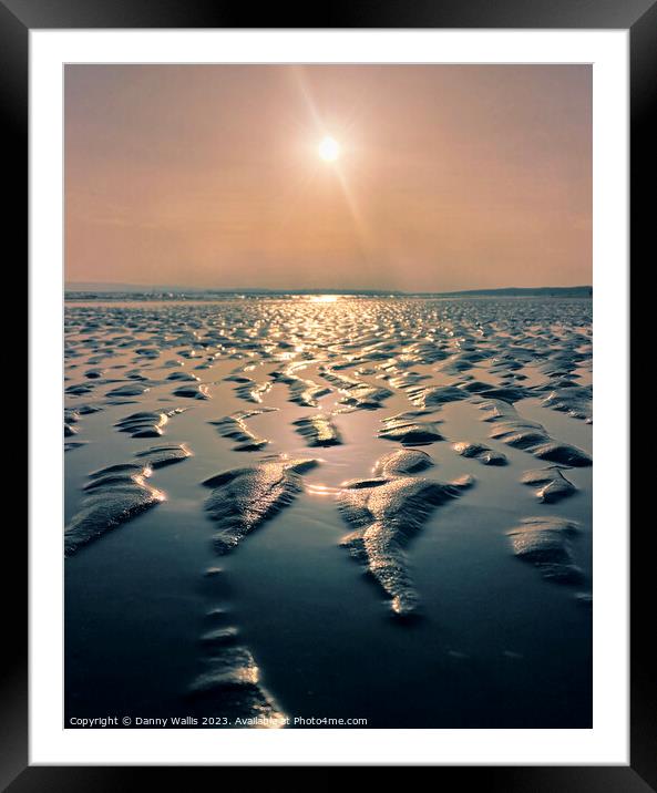 Low Tide at Camber Sands Framed Mounted Print by Danny Wallis