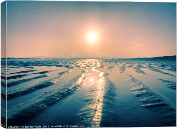 Sand Grooves at Camber Sands Canvas Print by Danny Wallis