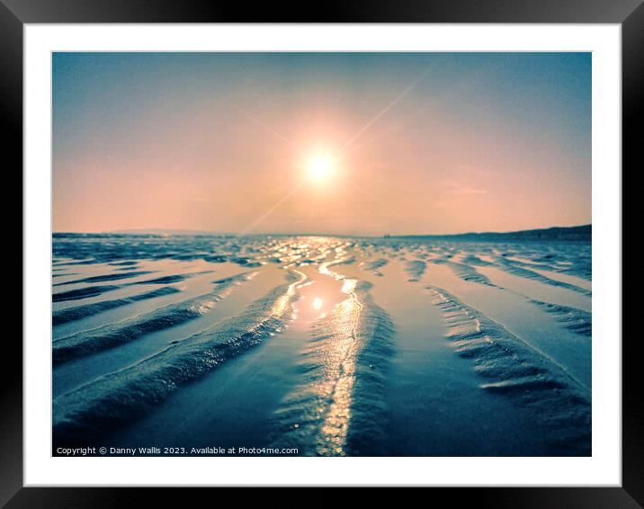 Sand Grooves at Camber Sands Framed Mounted Print by Danny Wallis