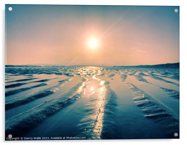 Sand Grooves at Camber Sands Acrylic by Danny Wallis
