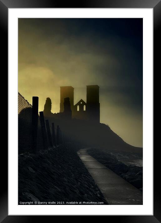 Reculver In The Mist Framed Mounted Print by Danny Wallis