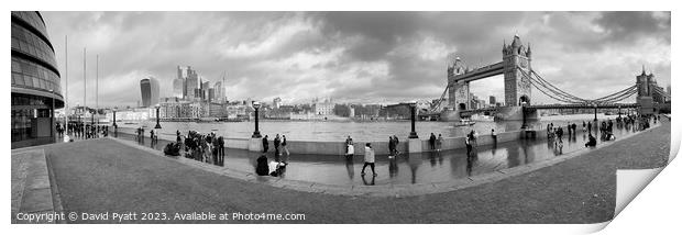 London City Life Panorama  Print by David Pyatt