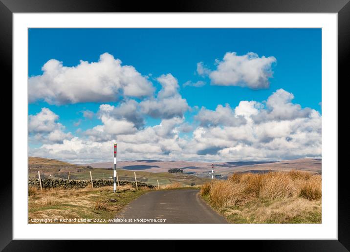 Kirkcarrion from Harker Hill, Teesdale Framed Mounted Print by Richard Laidler