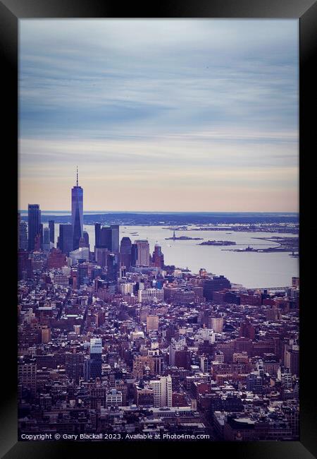 New York City Framed Print by Gary Blackall