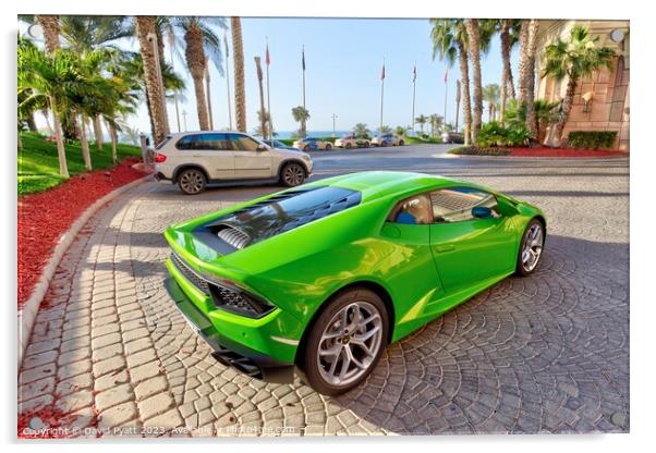 Lamborghini Supercar Dubai    Acrylic by David Pyatt