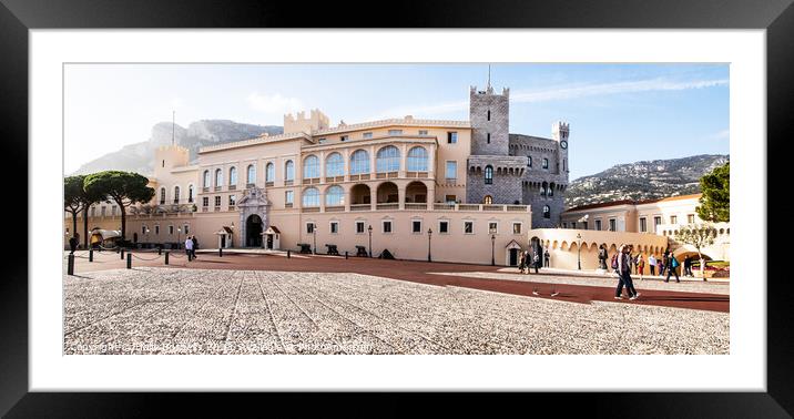 'Monaco's Pink Palace: A Historically Charged Spec Framed Mounted Print by Holly Burgess
