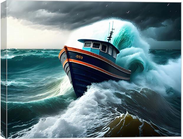Battling the Elements Canvas Print by Roger Mechan