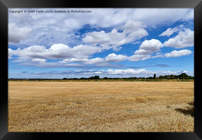 Big sky Framed Print by Geoff Taylor