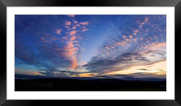 Winter Sunset over Sydenham Damerel Tavistock Framed Mounted Print by Maggie McCall