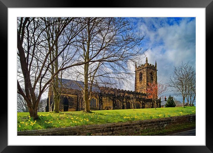 All Saints Church, Silkstone Framed Mounted Print by Darren Galpin