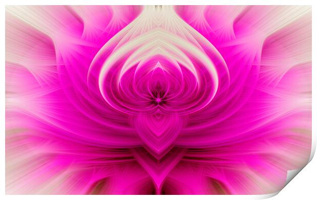 Symmetrical Abstract Twirl Art Effect Print by Antonio Ribeiro