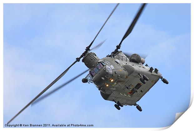 Royal Air Force Chinook Print by Oxon Images