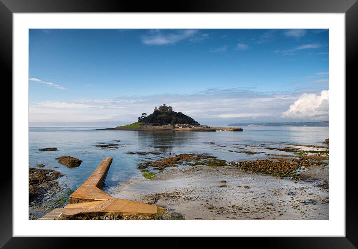 Majestic St Michaels Mount Framed Mounted Print by kathy white