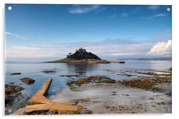 Majestic St Michaels Mount Acrylic by kathy white