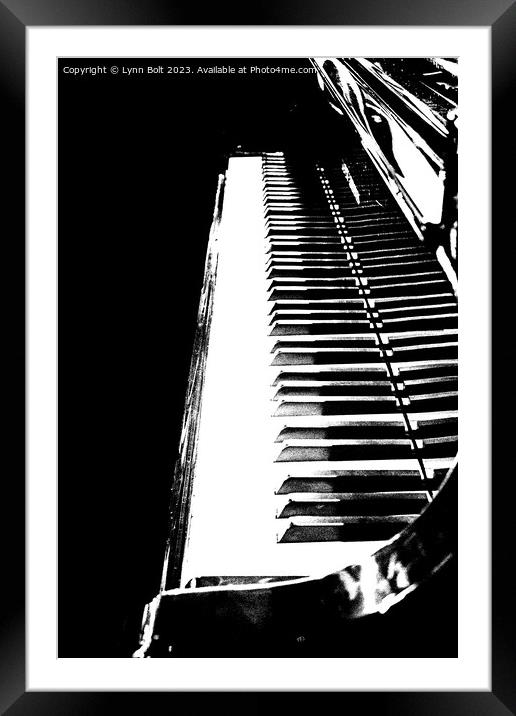 Piano Keys Framed Mounted Print by Lynn Bolt