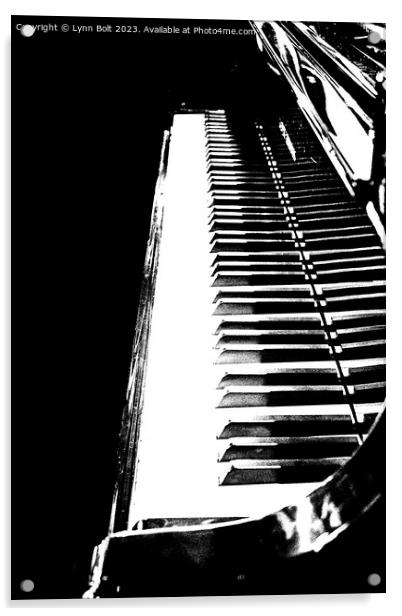 Piano Keys Acrylic by Lynn Bolt