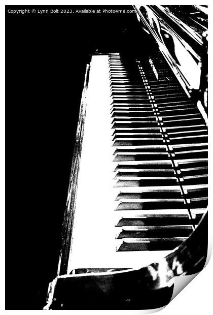 Piano Keys Print by Lynn Bolt