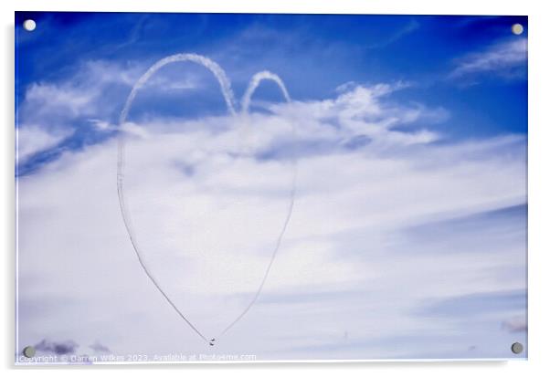 Love in the Sky Acrylic by Darren Wilkes