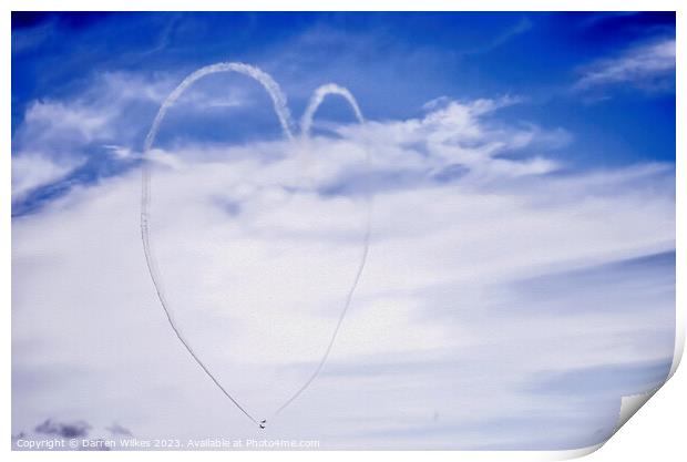 Love in the Sky Print by Darren Wilkes