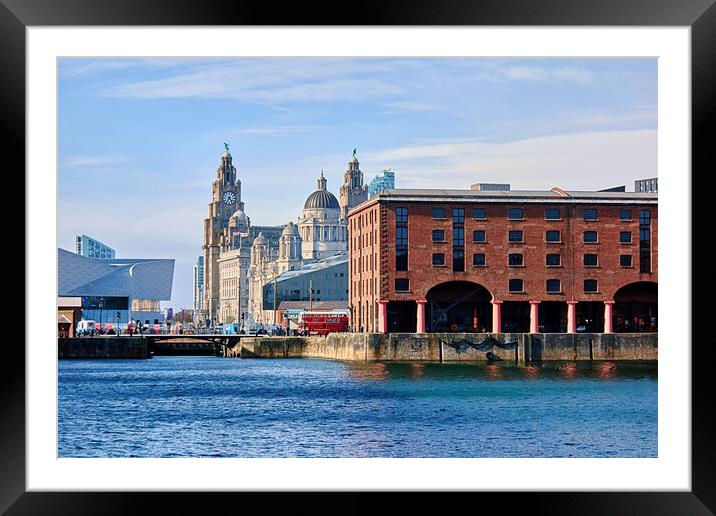 Iconic Liverpool Buildings Framed Mounted Print by Jim Allan