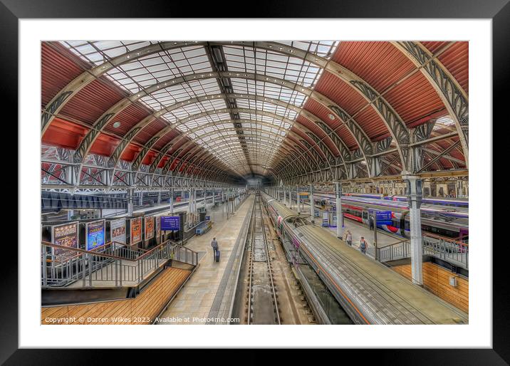 Timeless Elegance of Londons Grand Railway Framed Mounted Print by Darren Wilkes