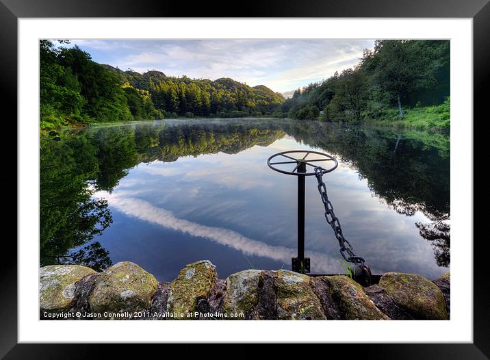 Yew Tree tarn... Framed Mounted Print by Jason Connolly
