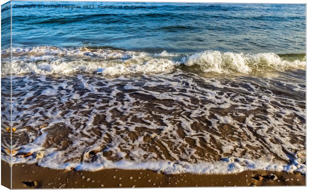 Beautiful view on sandy beaches at the baltic sea on a sunny day Canvas Print by Michael Piepgras