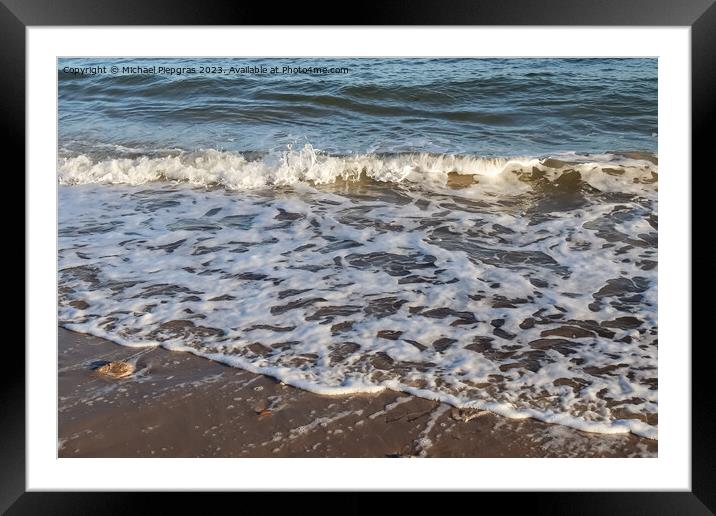 Beautiful view on sandy beaches at the baltic sea on a sunny day Framed Mounted Print by Michael Piepgras