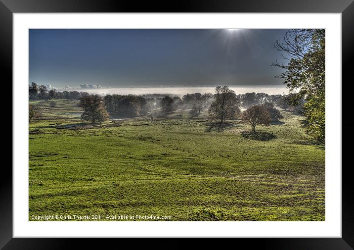 Foggy Morning Framed Mounted Print by Chris Thaxter