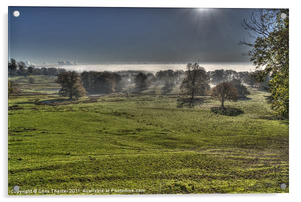 Foggy Morning Acrylic by Chris Thaxter