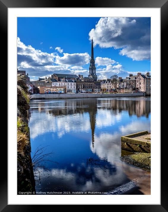 Majestic View of Ayr Town Hall Framed Mounted Print by Rodney Hutchinson