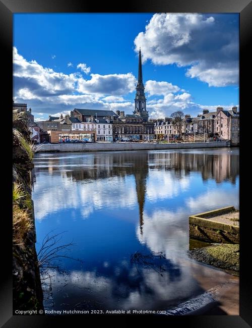 Majestic View of Ayr Town Hall Framed Print by Rodney Hutchinson