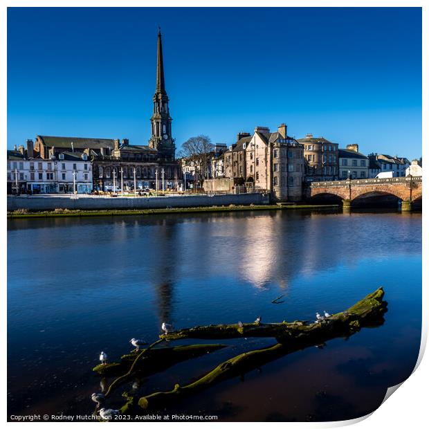 Majestic Ayr Town Hall Print by Rodney Hutchinson