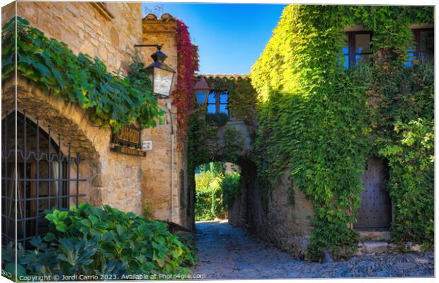 The charming streets of Peratalla - C1610 7638 ORT Canvas Print by Jordi Carrio