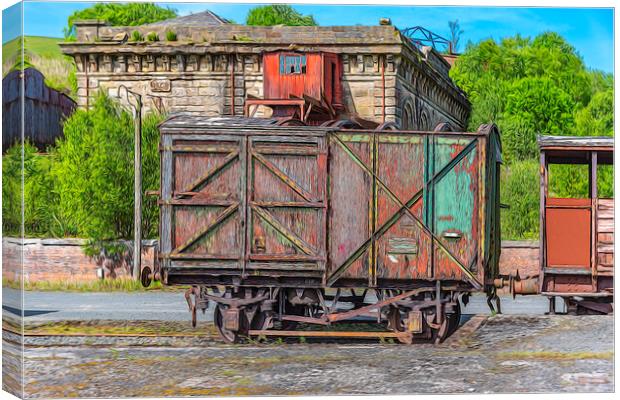 Old Train Carriage Canvas Print by Valerie Paterson