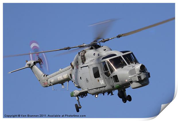 Royal Navy Lynx Print by Oxon Images