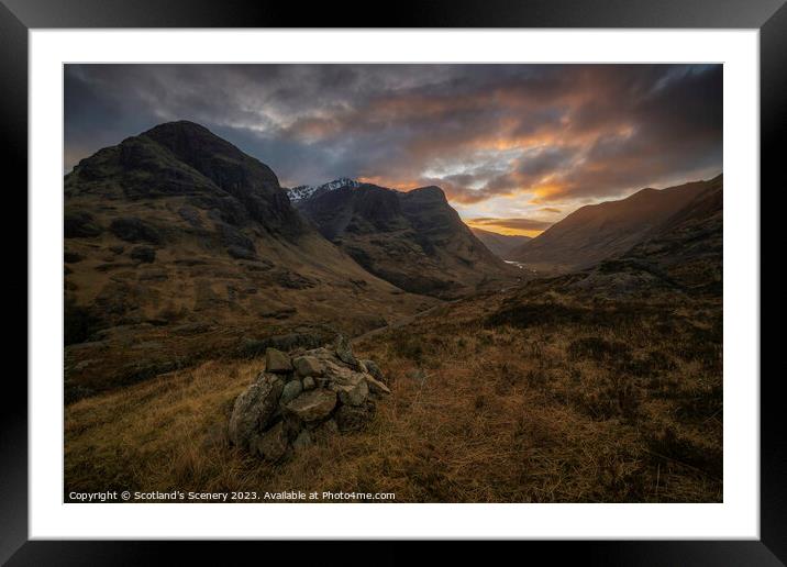 Glencoe, Scotland. Framed Mounted Print by Scotland's Scenery