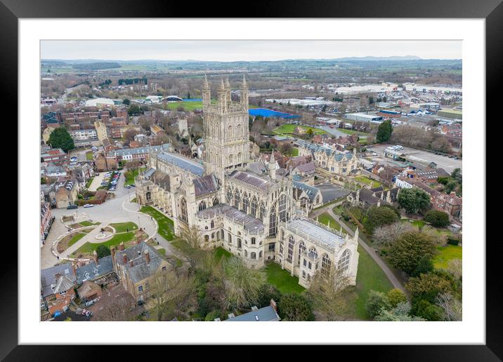 Gloucester Cathedral Framed Mounted Print by Apollo Aerial Photography