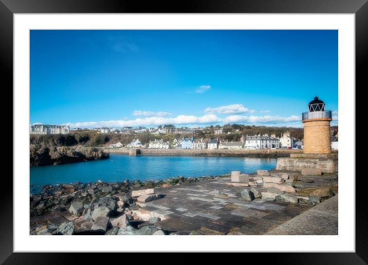 Tranquil Seascape of Portpatrick Framed Mounted Print by Duncan Loraine