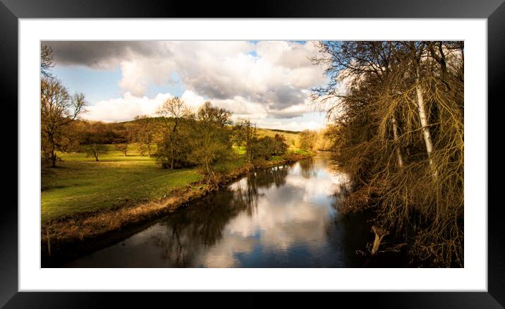 The Severn toward Coalbrookedale.  Framed Mounted Print by Steve Taylor