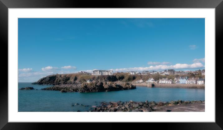 Tranquil Portpatrick Harbour Framed Mounted Print by Duncan Loraine