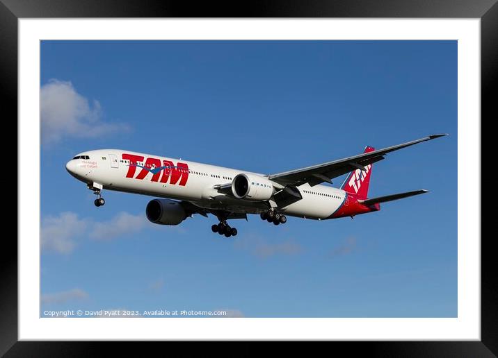 Latam Airlines Boeing 777 Framed Mounted Print by David Pyatt