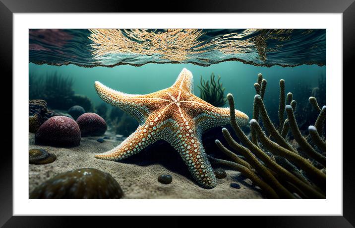Starfish Framed Mounted Print by Bahadir Yeniceri